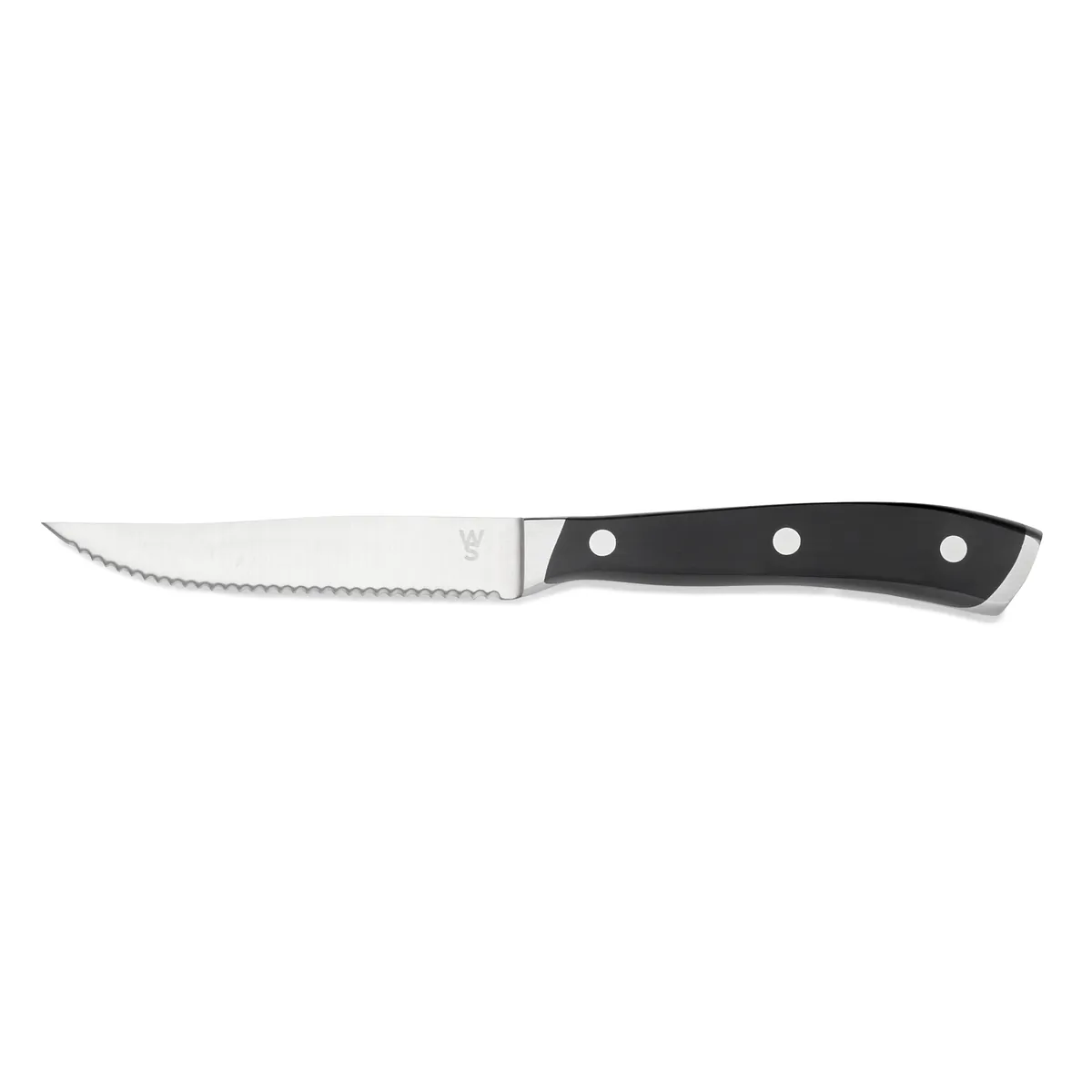 Steakmesser 6er-Set mit ABS Kunststoffgriff, 23 cm, ABS Kunststoff, Chromstahl 13/0