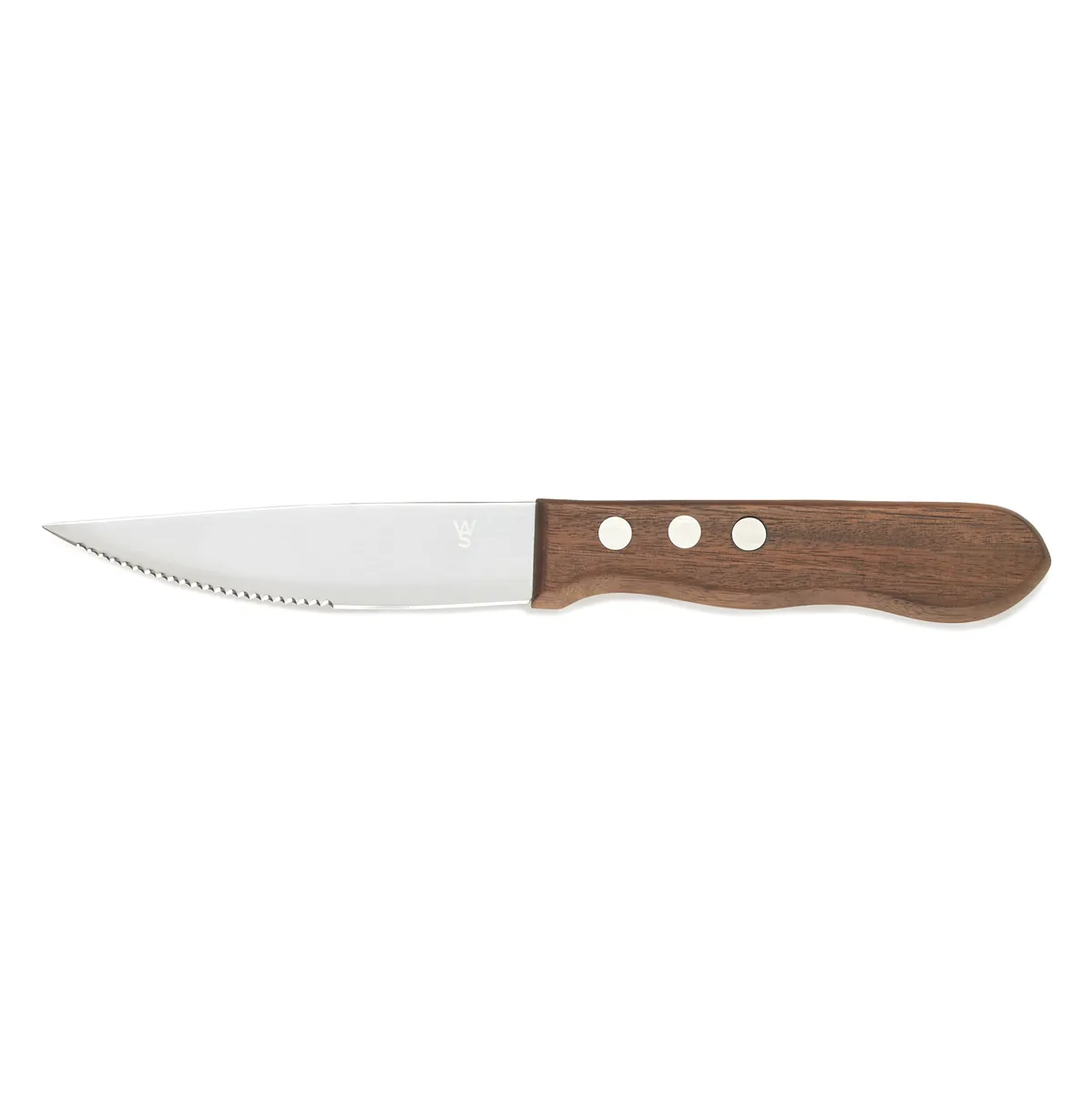 Steakmesser Set mit Pakkaholzgriff, 25 cm, Set á 6 Stück, Holz, Chromstahl 13/0