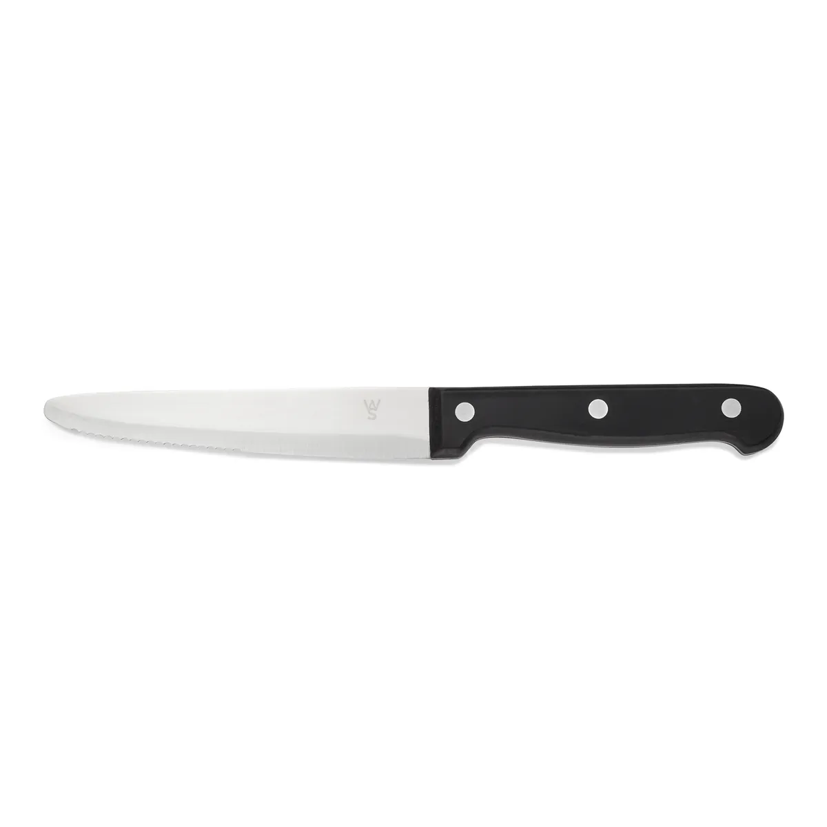 Steakmesser Set mit POM Kunststoffgriff, 25 cm, Set á 6 Stück, Polyoxymethylen, Chromstahl 13/0