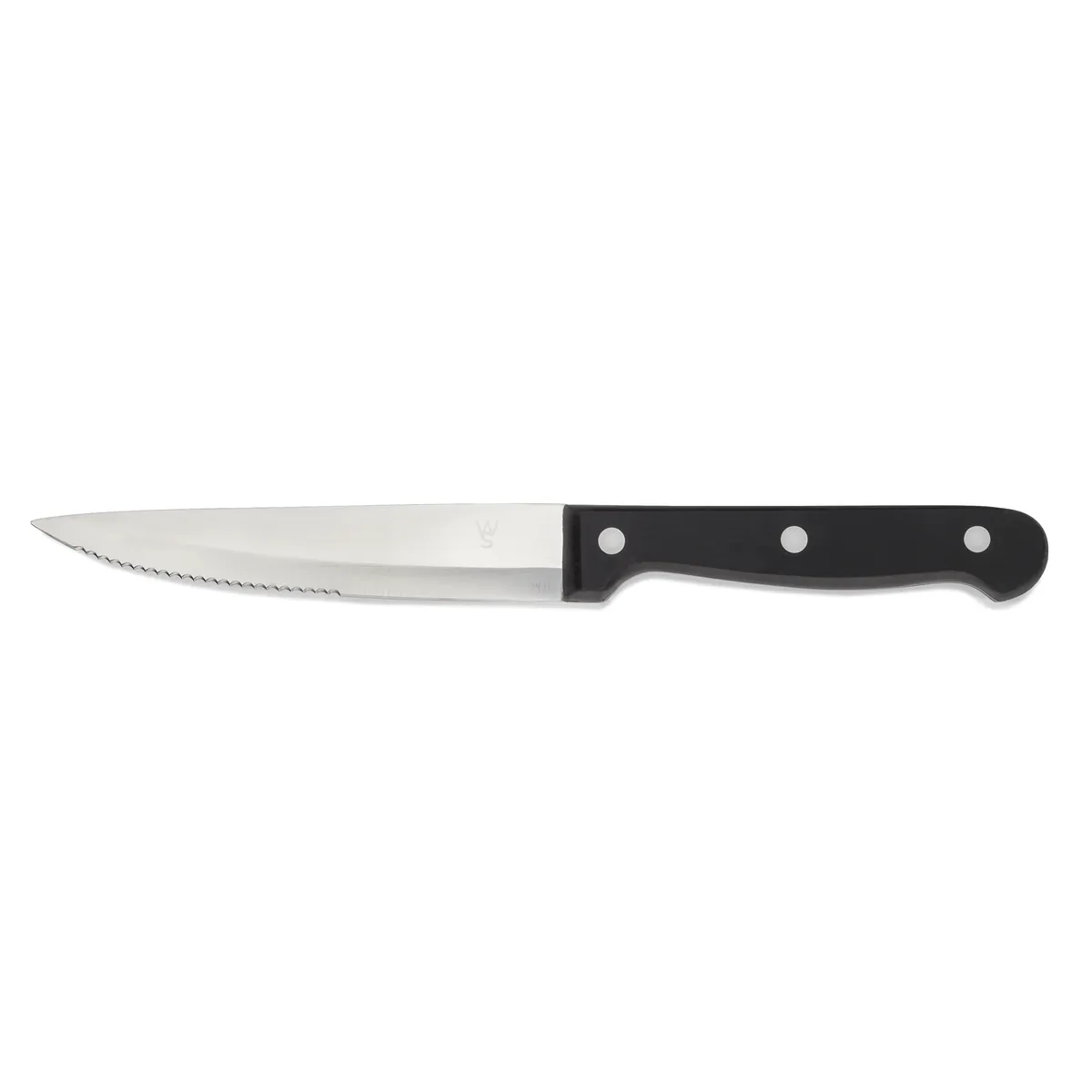 Steakmesser Set mit POM Kunststoffgriff, 25 cm, Set á 6 Stück, Polyoxymethylen, Chromstahl 13/0