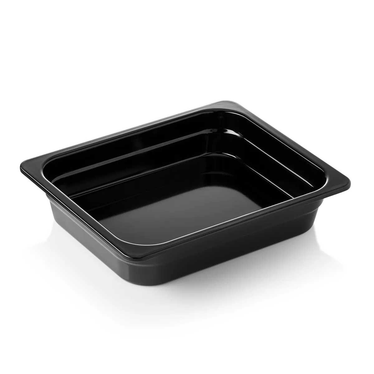 GN Behälter 1/2 GN 65 Black, Höhe wählbar, schwarz, Melamin