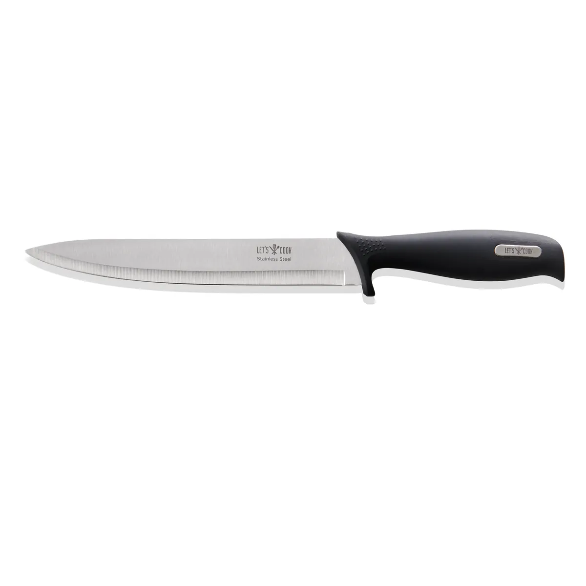Tranchiermesser Let´s Cook Knife, 31,5 cm, Edelstahl, Gummi