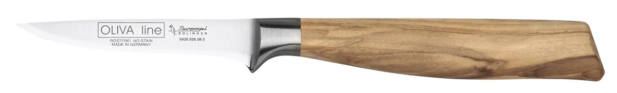 -Burgvogel Cutlery Solingen- Miniausbeinmesser / Schälmesser 8cm "OLIVA Line"