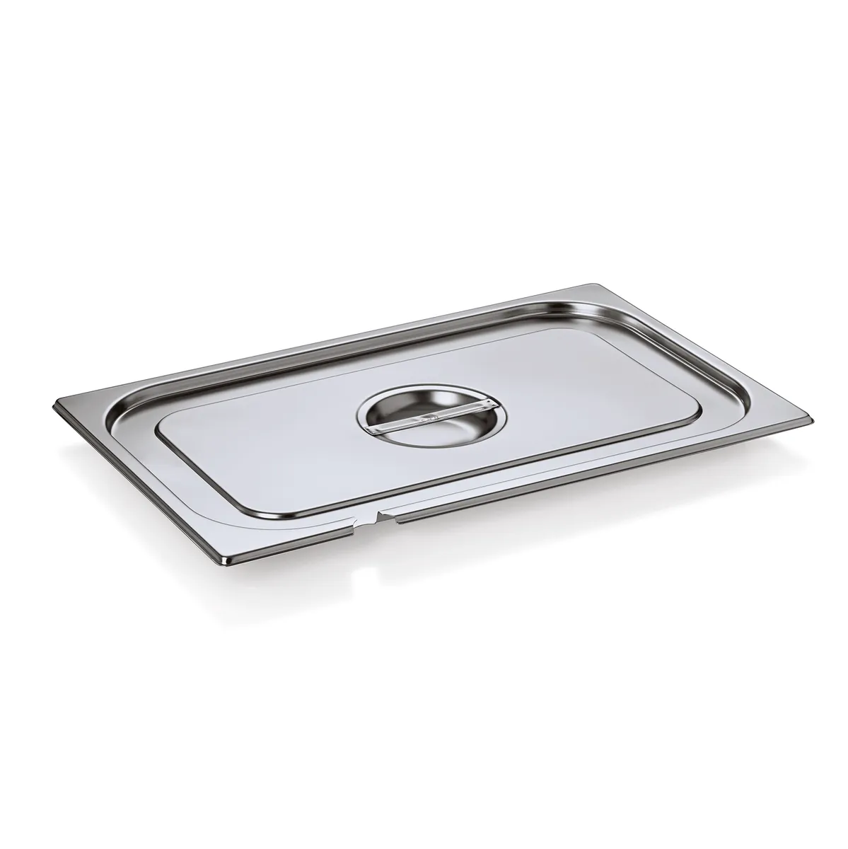 GN Deckel mit Löffelaussparung GN Core, Maße wählbar, Chromnickelstahl