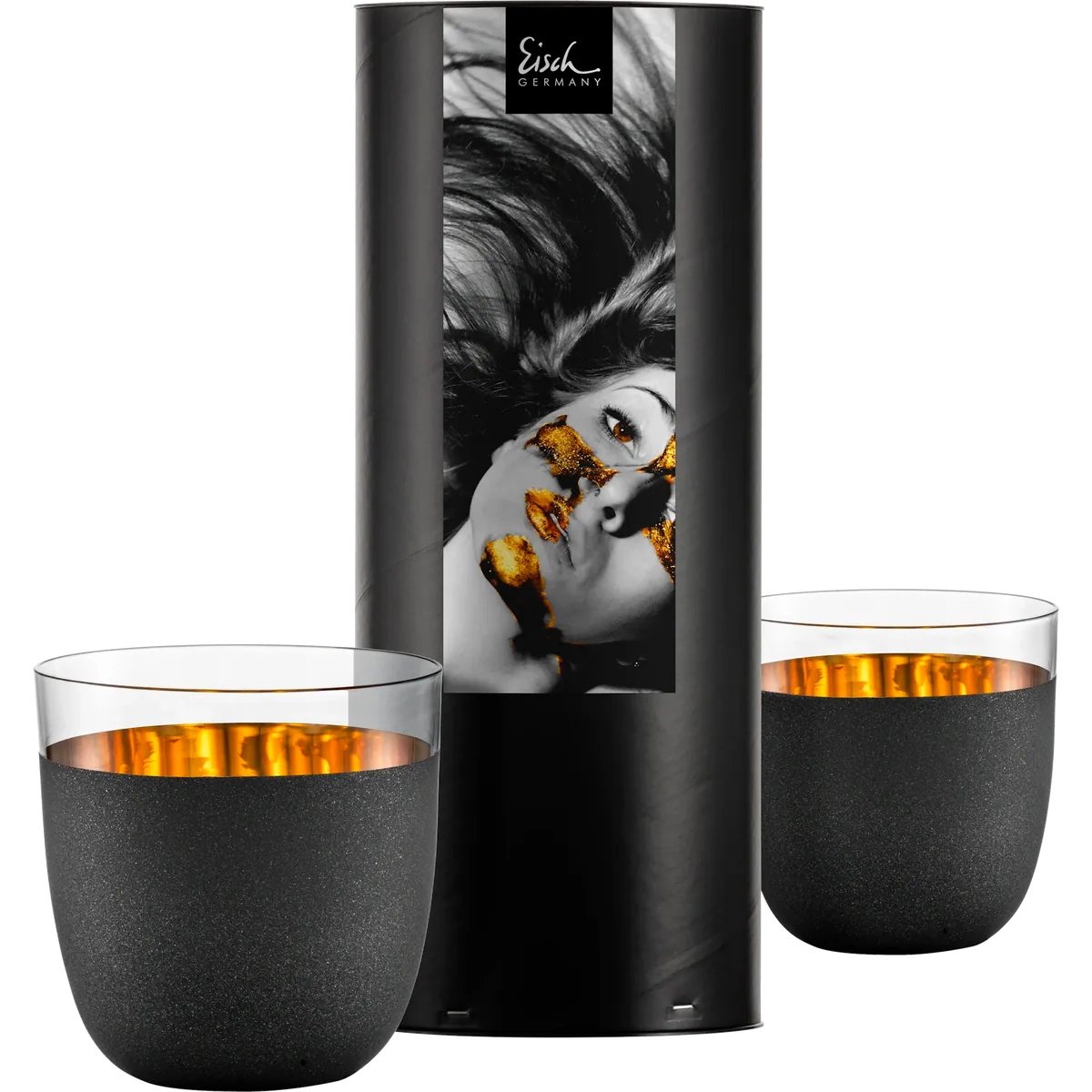 Becher Cosmo gold 2 Stück in Geschenkröhre 104/15