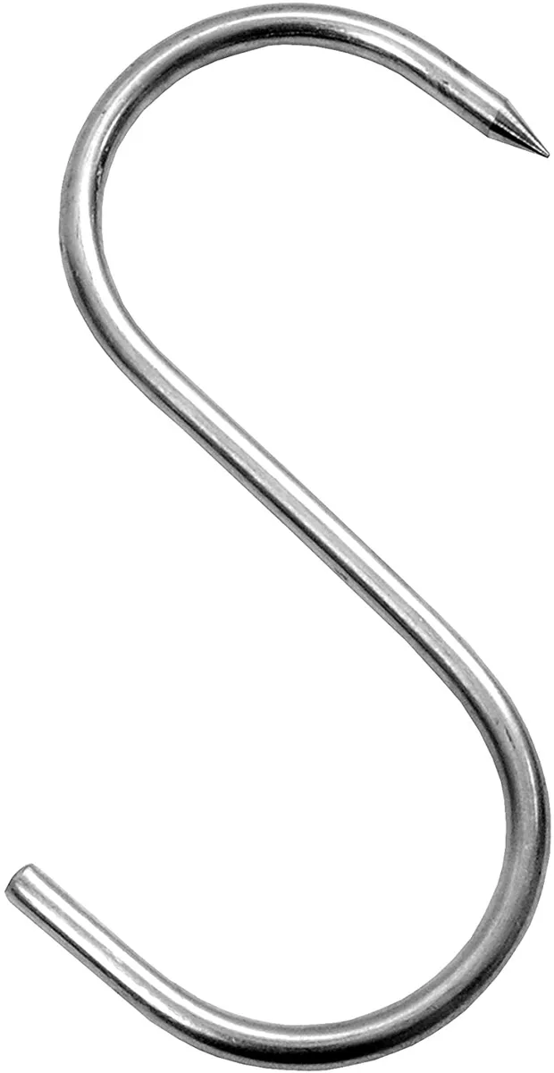 WOLFCUT - 5 Stk. S-Haken 140/6 mm einseitig angespitzt