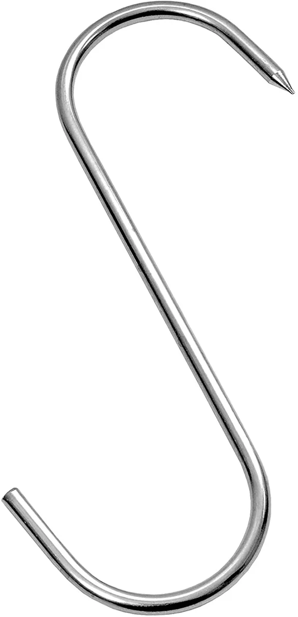 WOLFCUT - 5 Stk. S-Haken 150/5 mm einseitig angespitzt