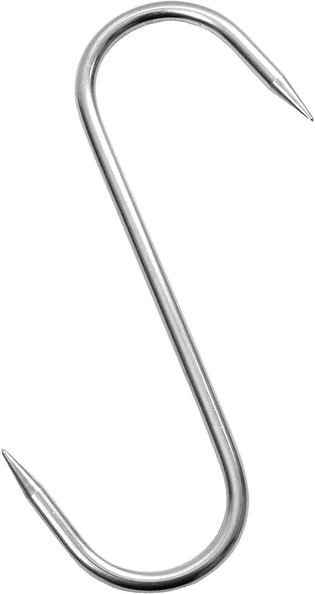 WOLFCUT - 5 Stk. S-Haken 160/6 mm beidseitig angespitzt
