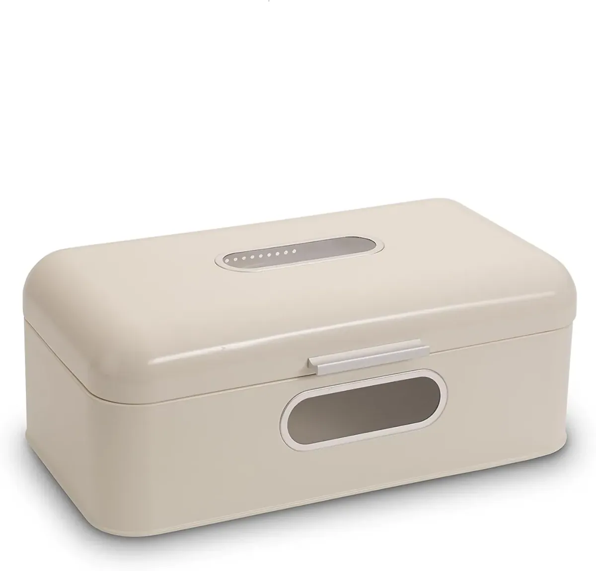 Brotkasten "Big", Retro-Brotbox aus Metall mit 2 Sichtfenstern