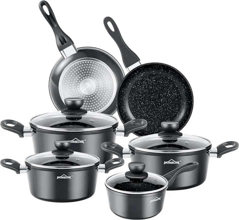 HOMELUX 10-teiliges Induktions-Töpfe-Set