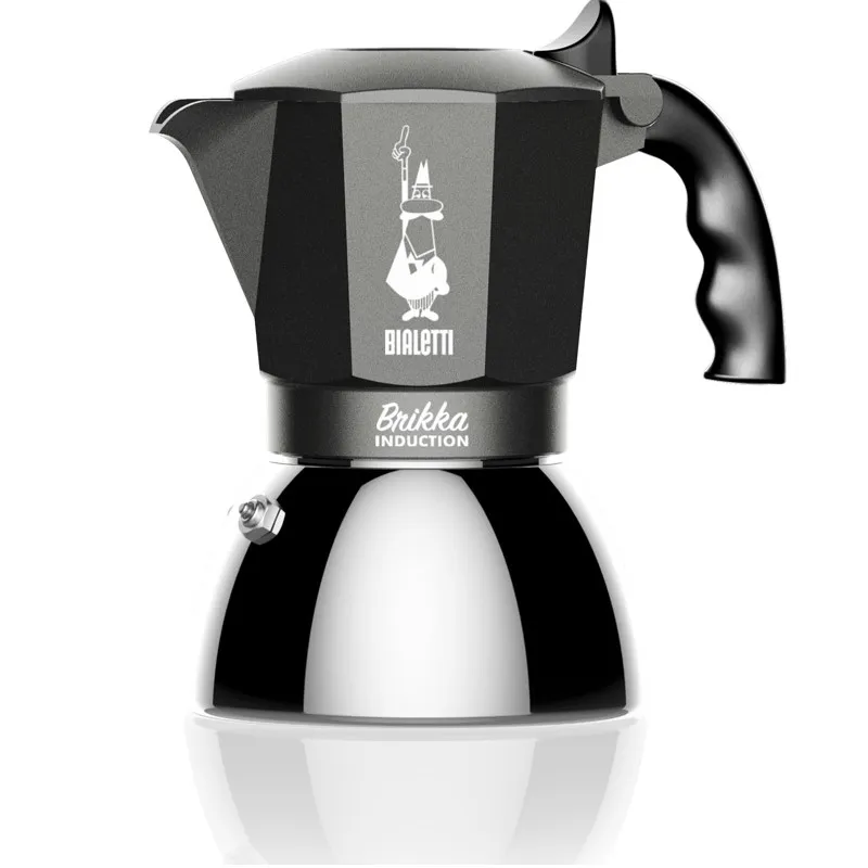 Bialetti Espressokocher Brikka Induktion 4 Tassen schwarz