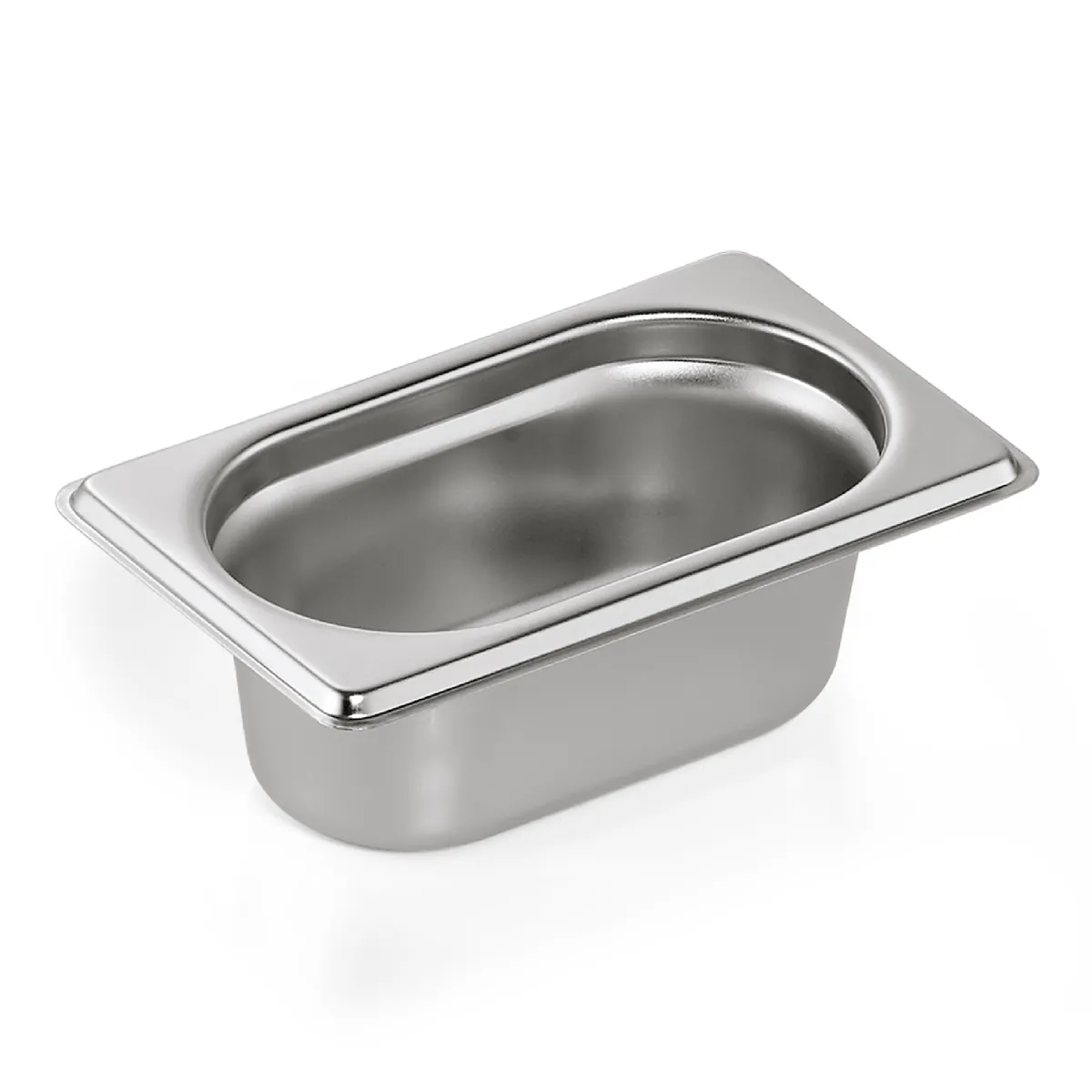 GN Behälter 1/9, 6er-Set GN Essentials, Höhe wählbar, Chromnickelstahl