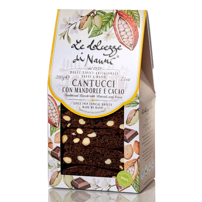 Cantucci mit Mandeln und Kakao