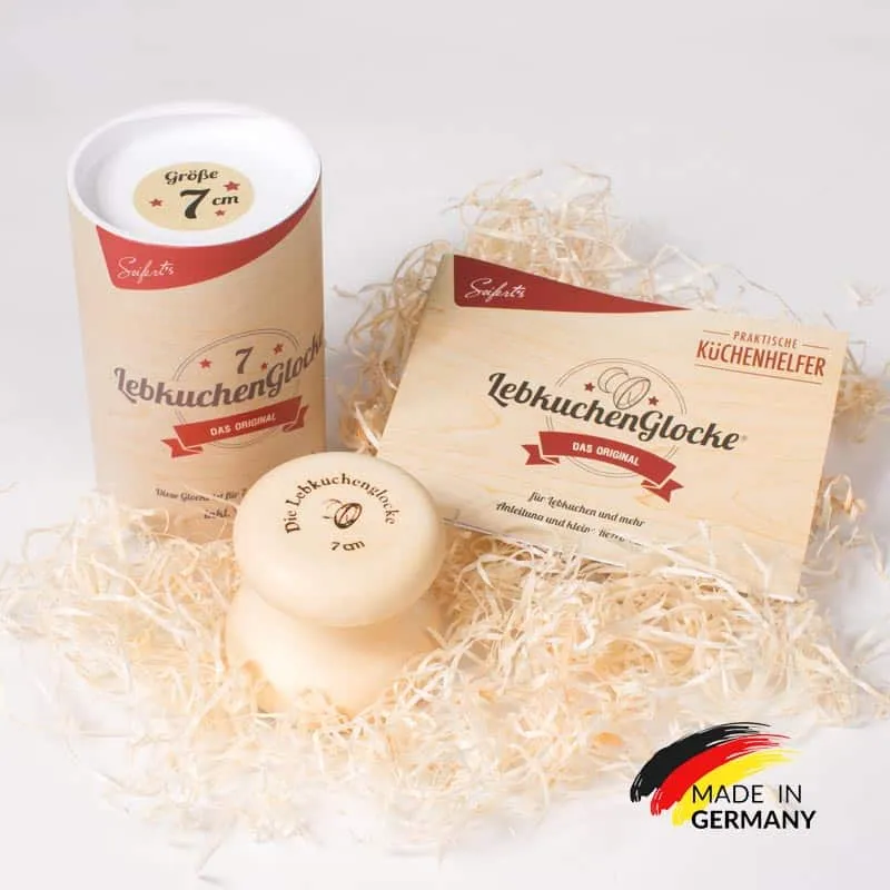 Lebkuchenglocke®️ 7 cm (inkl. Rezeptheft & Anleitung) Ein fränkisches Original, mit Liebe gemacht.