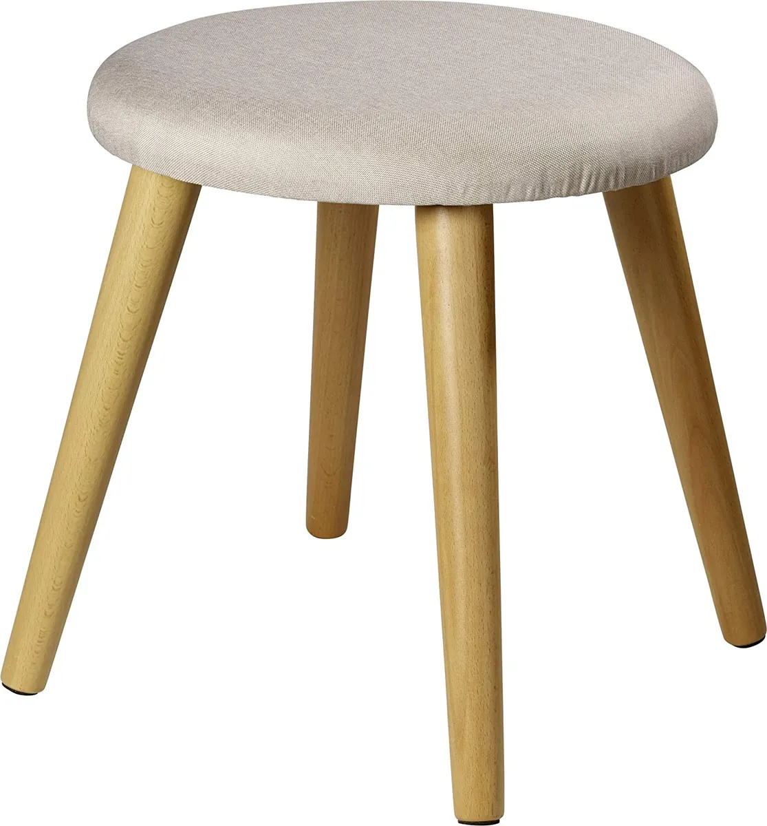 Sitzhocker „Skandi“ mit Holzfüßen und bequemer Polsterung