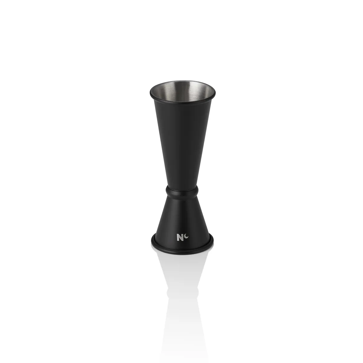 Jigger Japanese Style Nocturn, 2,5/5 cl, Ø 4,5 cm, Höhe 11 cm, schwarz oder blau matt wählbar, Chromnickelstahl 18/10