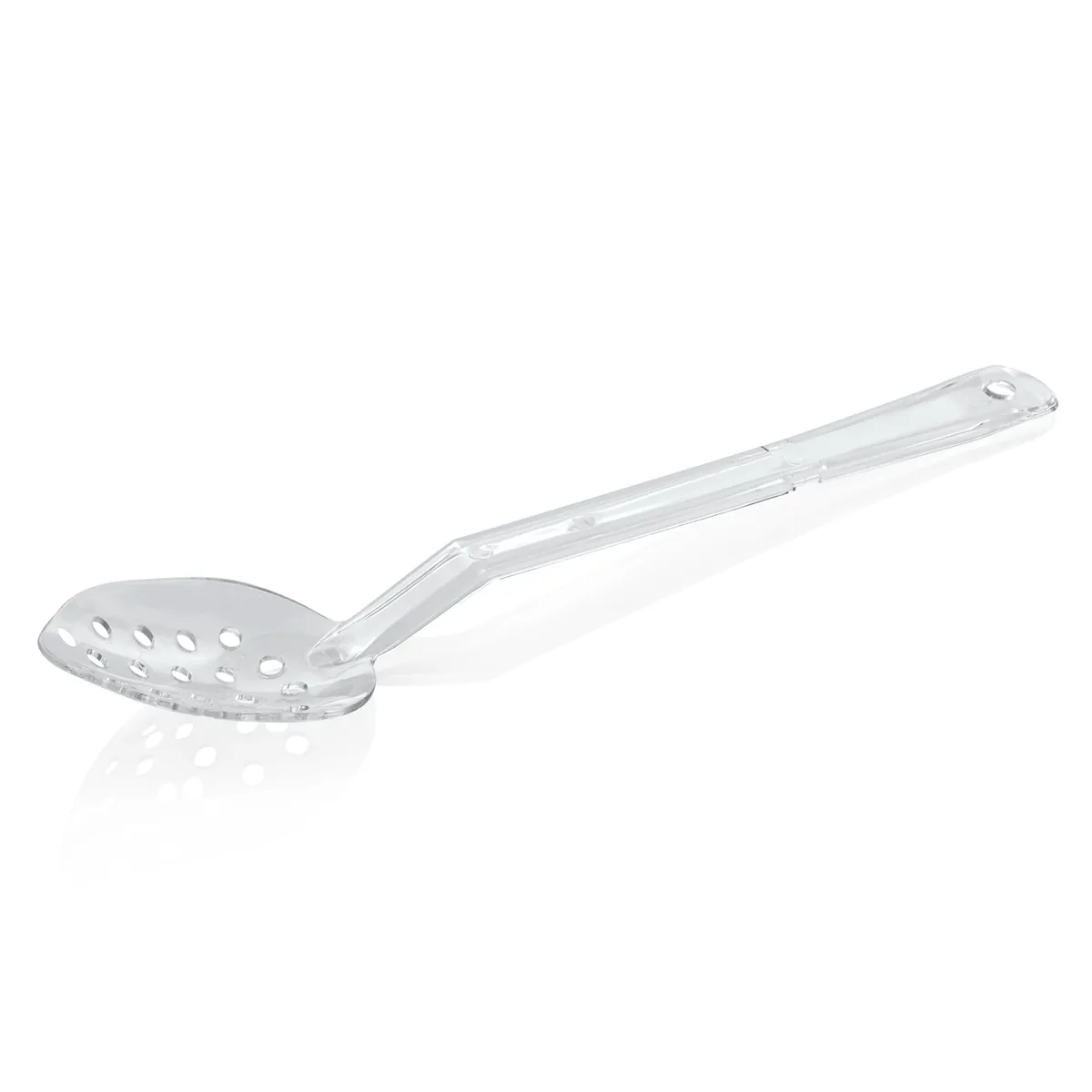 Servier-/Salatlöffel 4er-Set, 33 cm, perforiert, klar, Polycarbonate