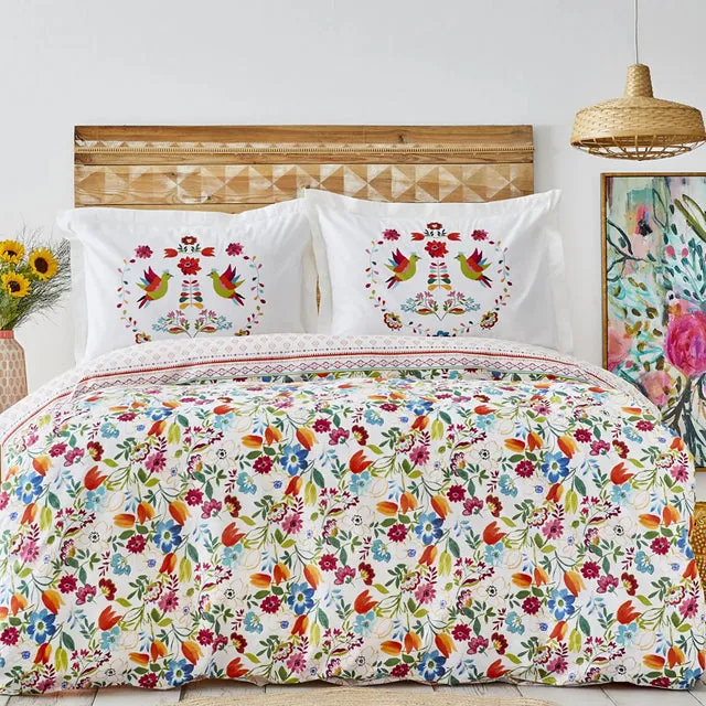 Karaca Parlin Bettwäsche-Set aus 100 % türkischer Baumwolle, Doppelbett, Fuchsia