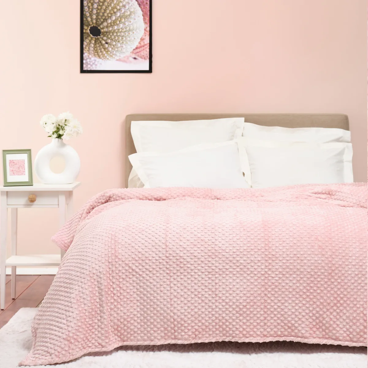 Karaca Home Alice Puder Einzelbett Knospe Wellsoft Decke