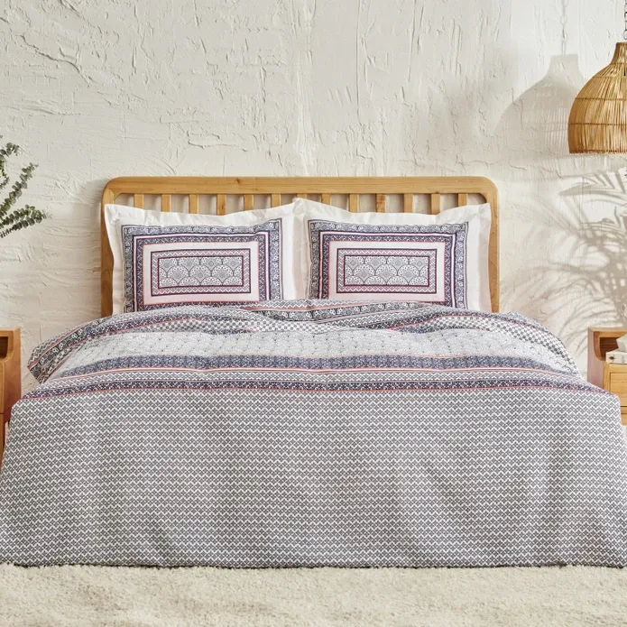 Karaca Home Navy Baumwolle Einzelbettdecken-Set - Indigo