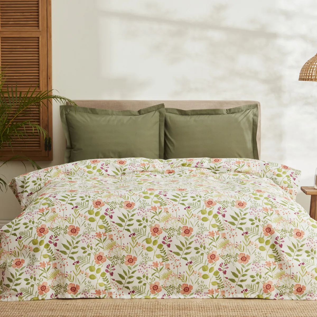 Karaca Home Ellie Green Double Bedding Set