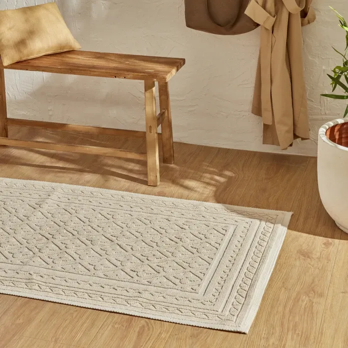 Karaca Home Nora Ecru 80x150 cm Fußmatte
