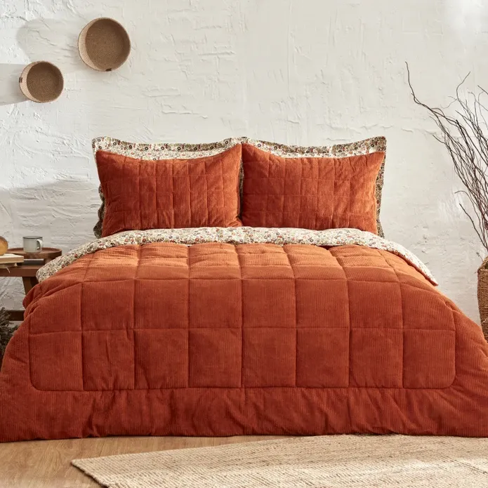 Karaca Home Celina Terrakotta Doppelbett Daily Comfort Set / Schlafset