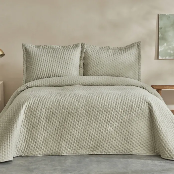 Karaca Home Breeze Soft Doppelbett Bettbezug Set Salbei