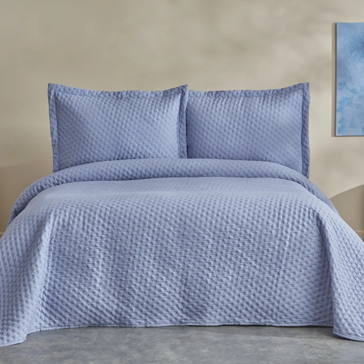 Karaca Home Breeze Soft, Bettüberwurf-Set Doppelbett, Lila