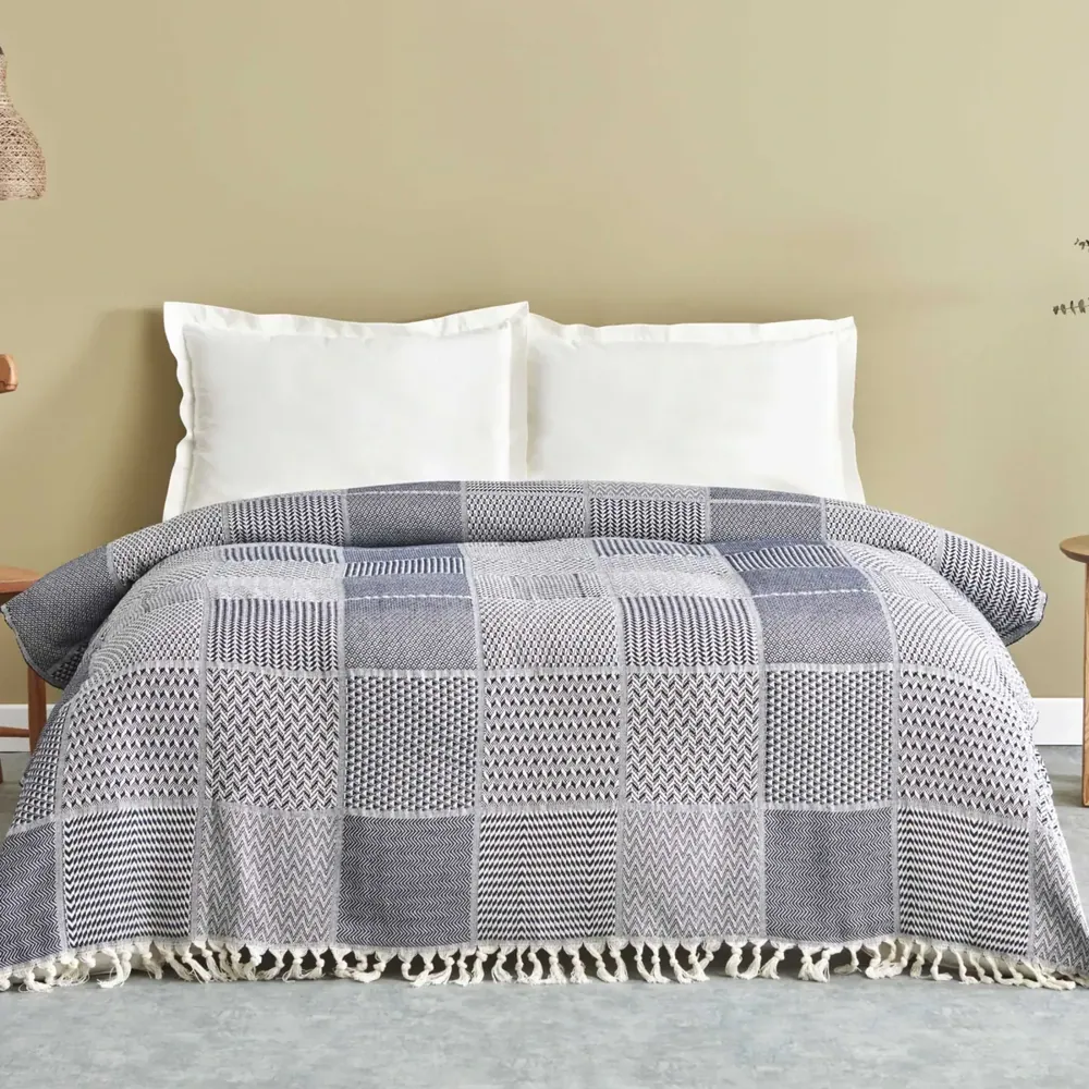 Karaca Home Luna, Doppelpiqué, Marineblau