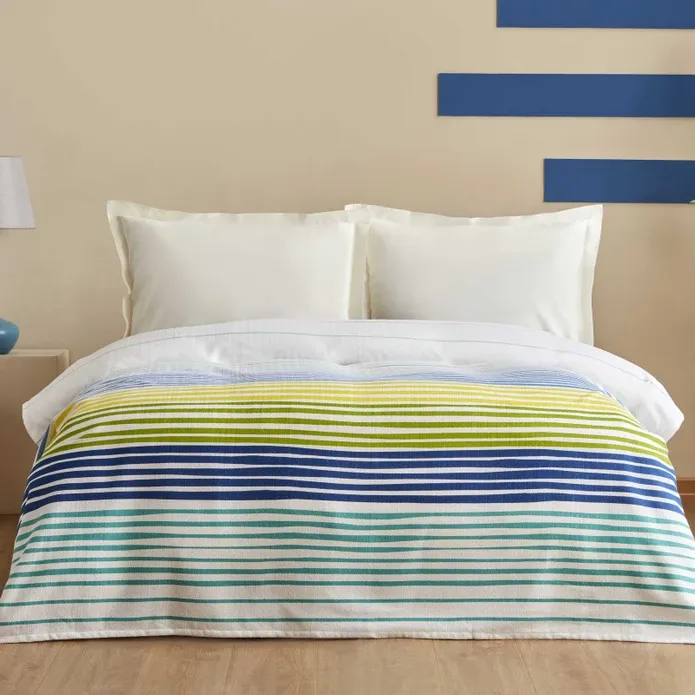 Karaca Home Elvis 100% Baumwolle Doppelbett Einzelbettdecke Multicolor