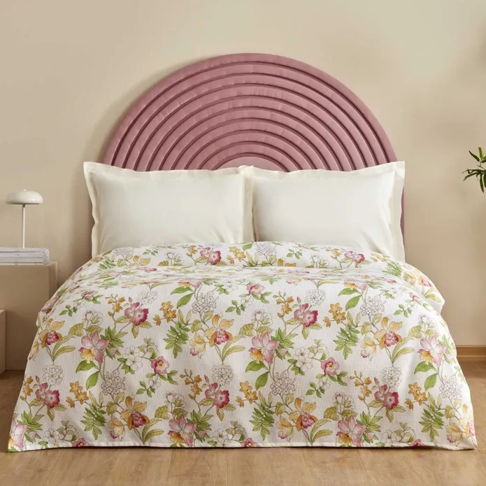 Karaca Home Sorin 100% Baumwolle Doppelbett Einzelbettdecke Multicolor