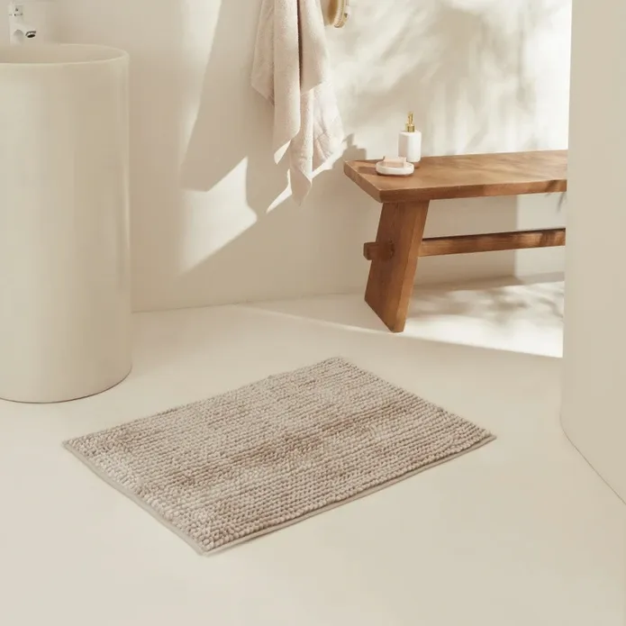 Karaca Home Jules Makarna Badezimmermatte Beige 60x90 cm