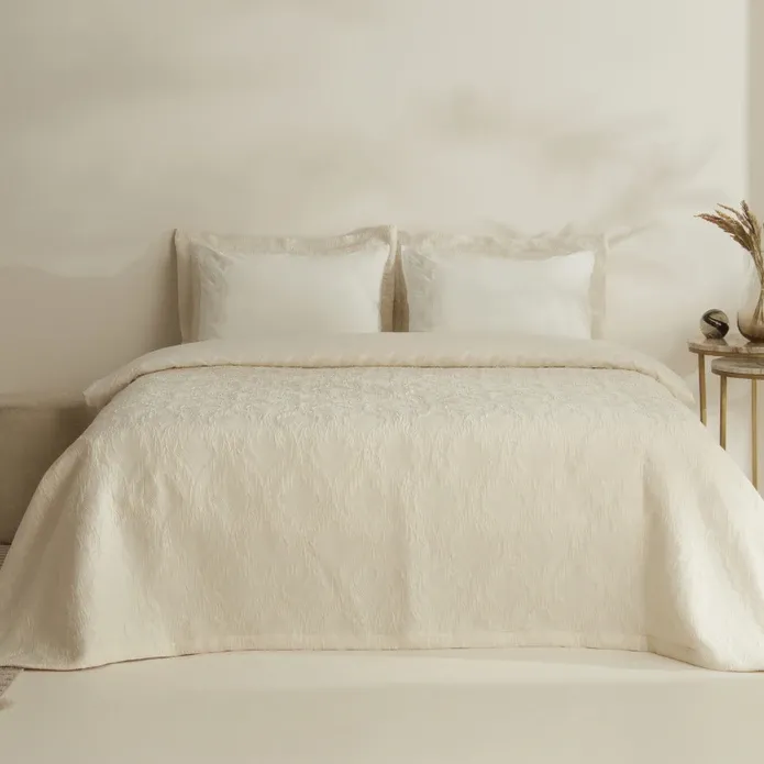 Karaca Home Ruby Doppelbett Duvet Set Ecru