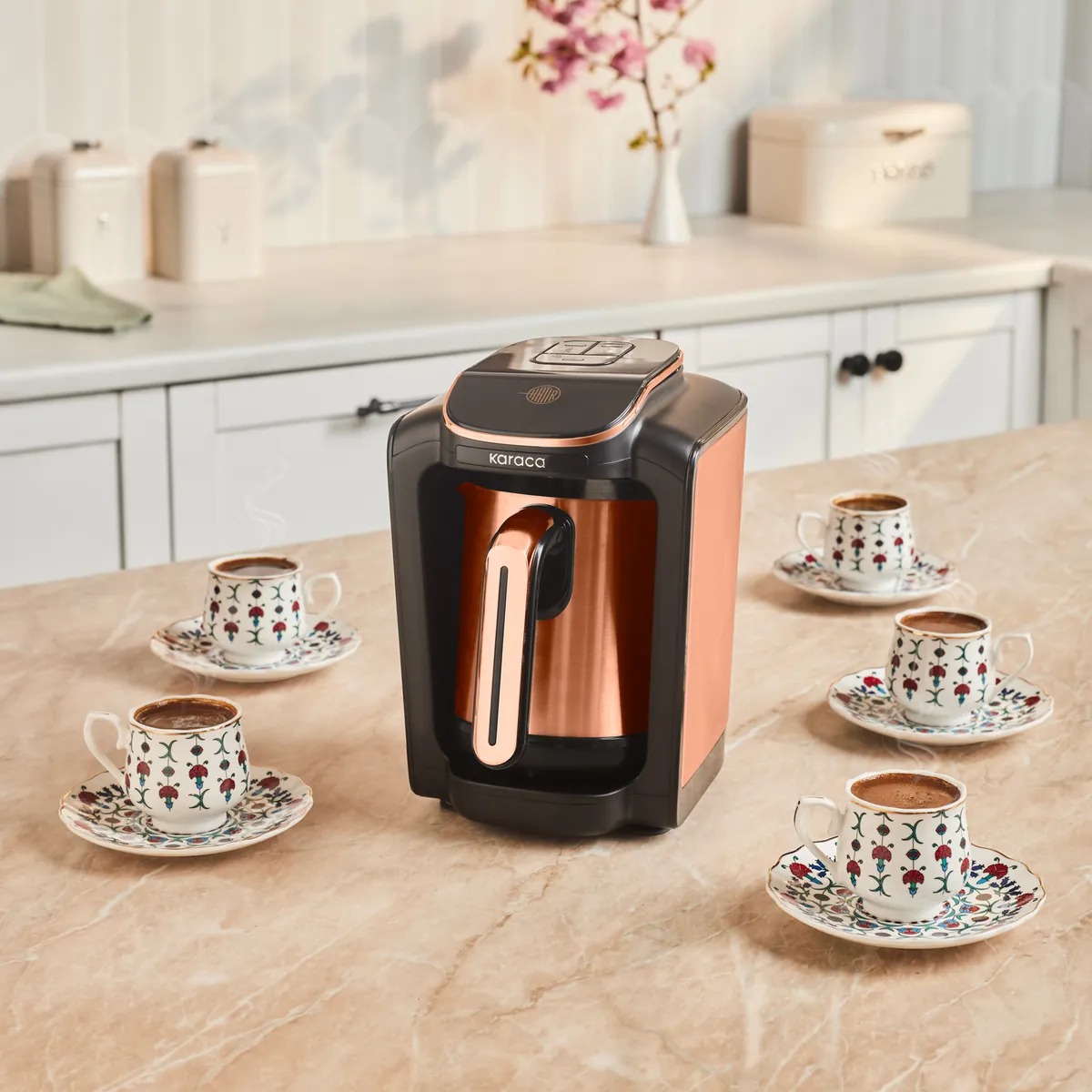 Karaca Hatır Neo Inox Türkische Kaffeemaschine, 735 W, 300 ml, Bronze