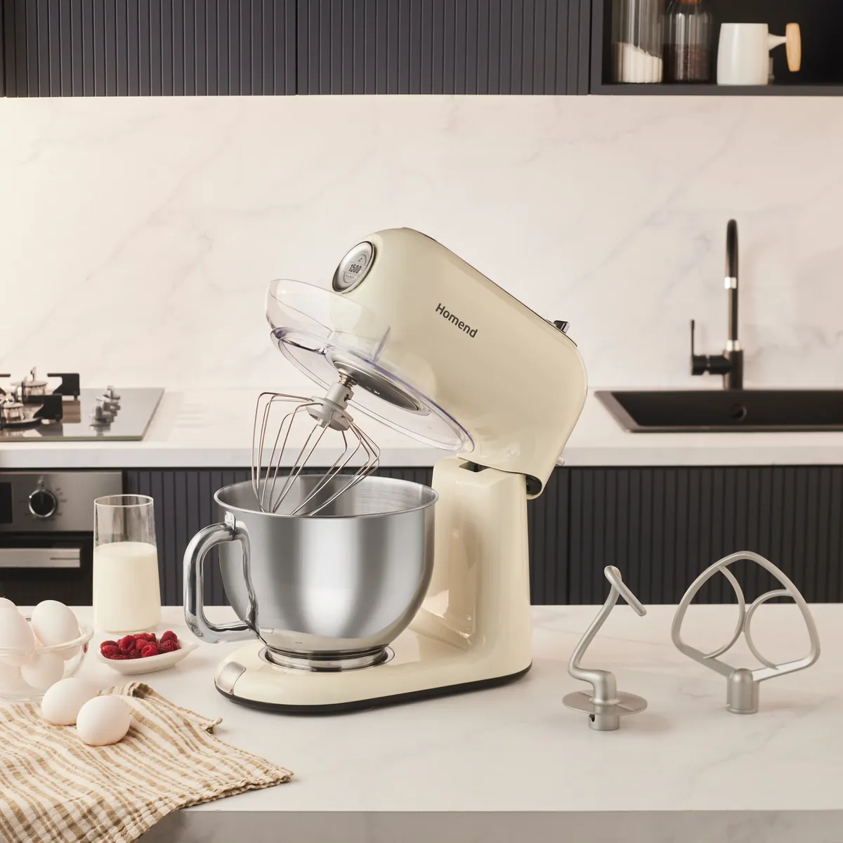 Homend Vintage Profashion 3027H, Küchenchef, Creme, 1500W, 5,5L