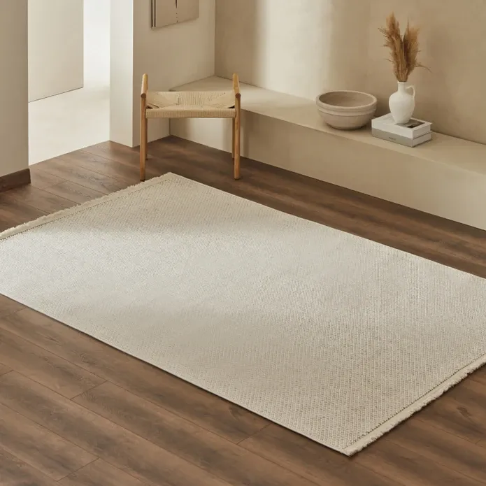 Kaşmir Halı 7/24 Skandinavisch Premium Linda Weiß V2 160x230 cm
