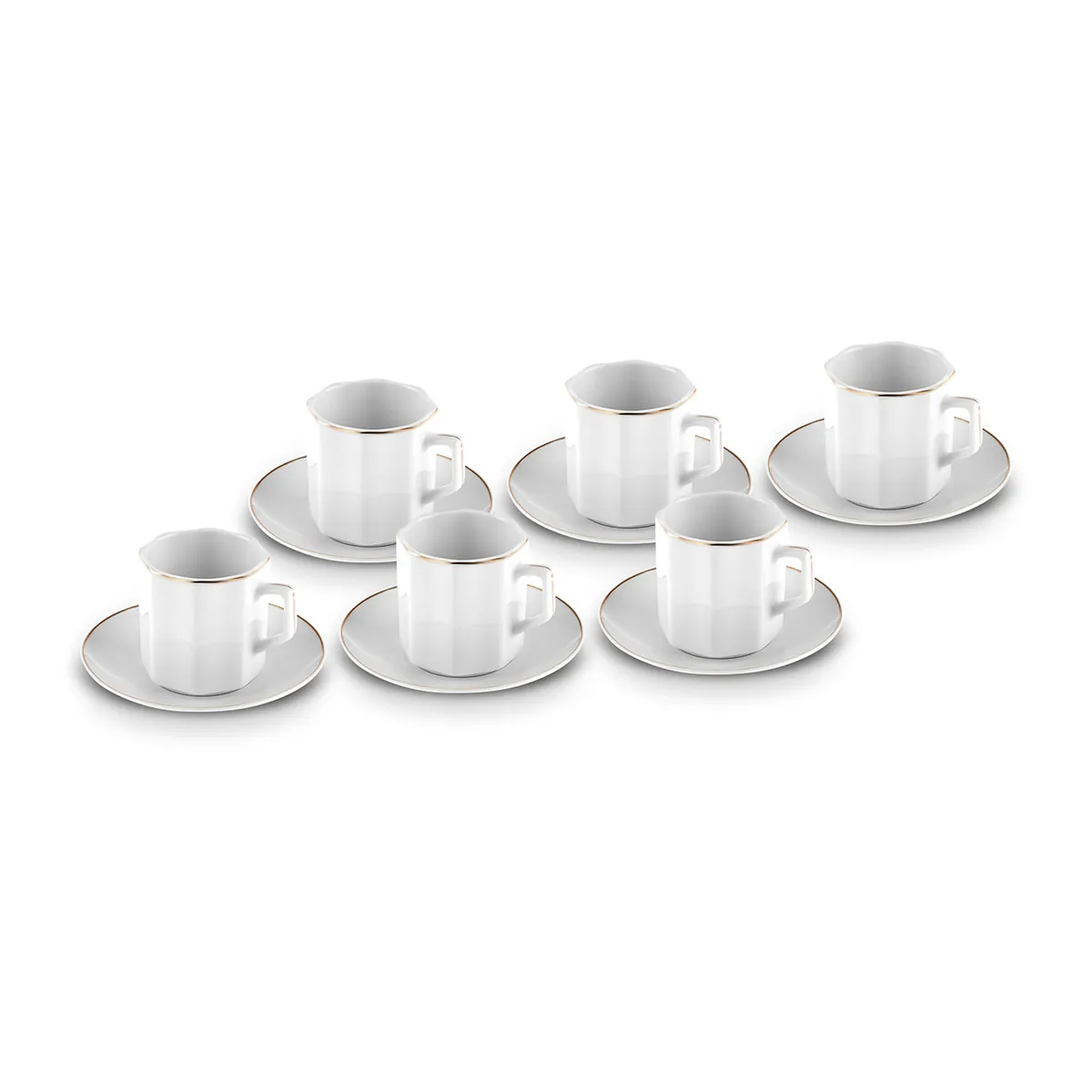 Karaca Vezir 6 Personen Kaffeetassen-Set 80 ml