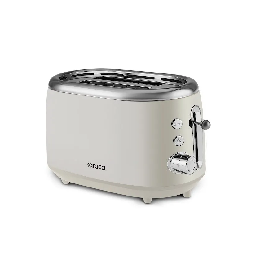Karaca Crusty Toaster für 2 Scheiben Brot, cremefarben