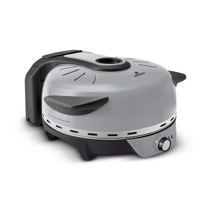 Karaca Gastro 10 in 1 Pizza, Lahmacun und Tandır-Brot Maschine Biodiamond Silver