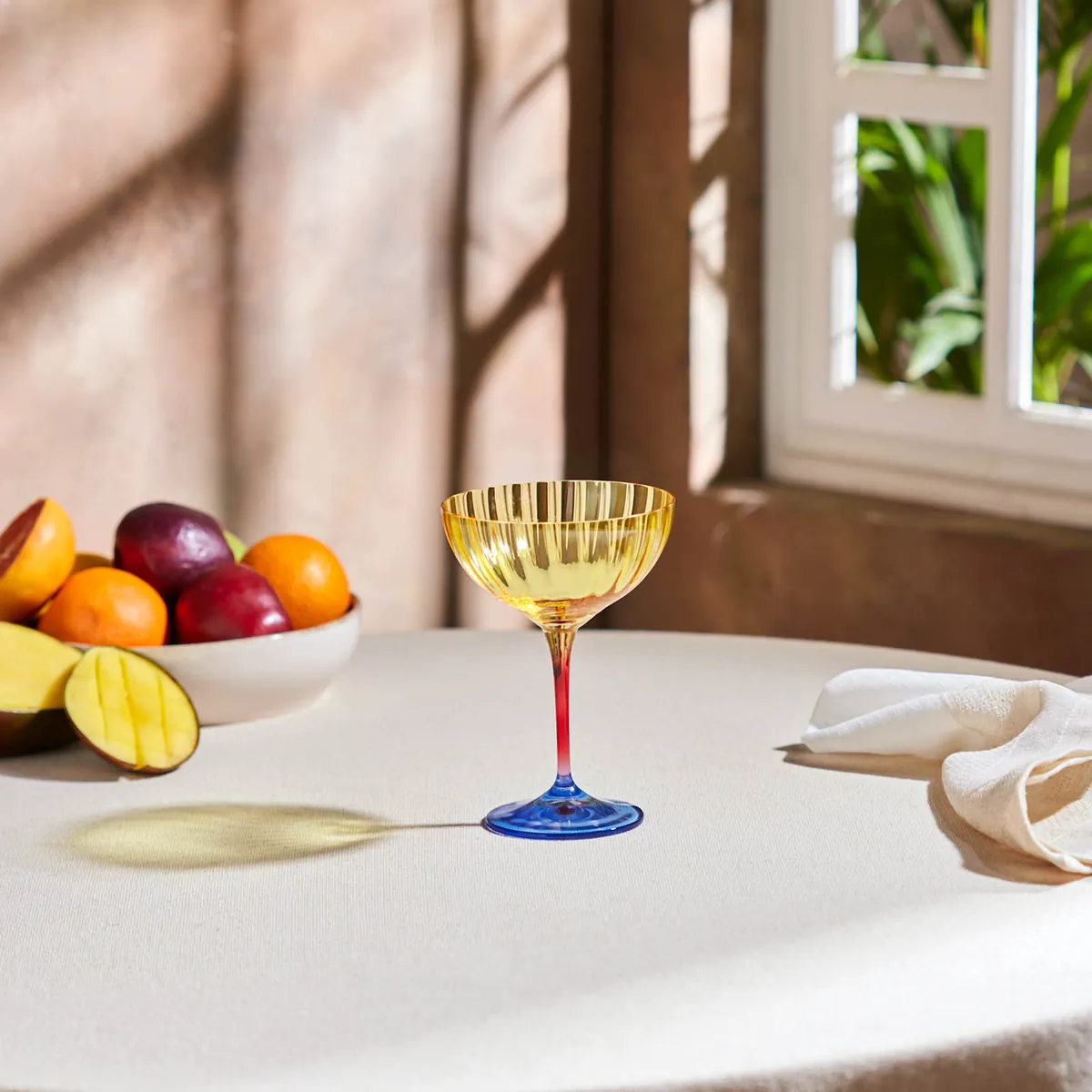 Karaca Bettle Gelbes Martini und Eisdessertglas