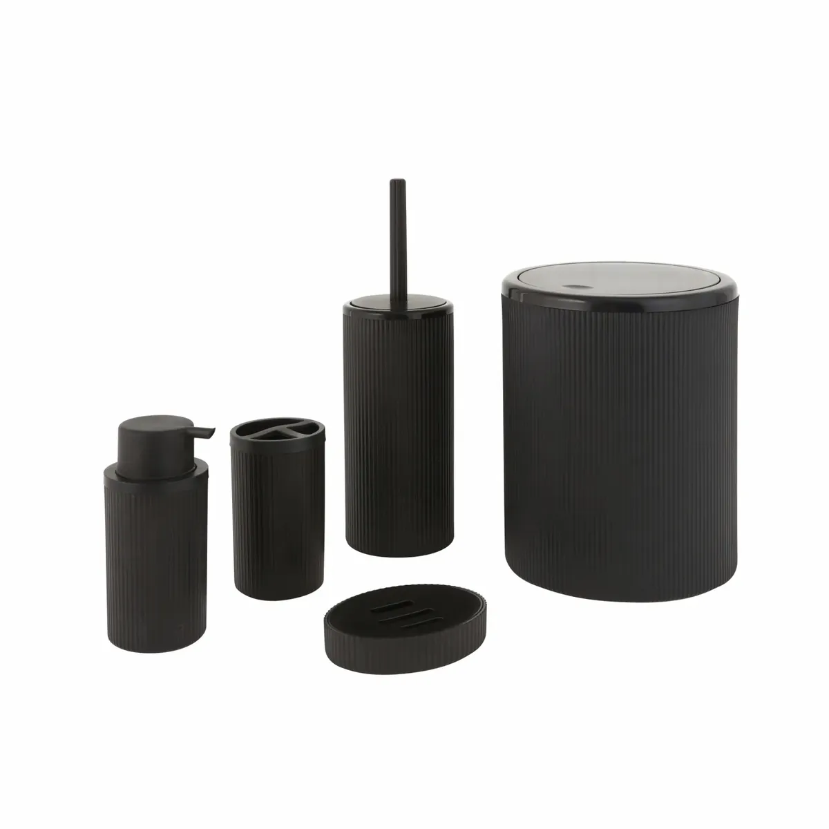 Karaca Home Mayra 5-teiliges Badezimmer Set Schwarz