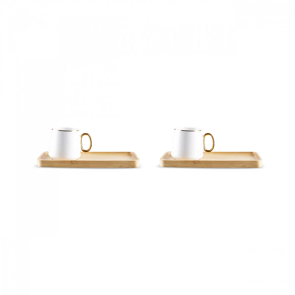 Karaca Ada Bamboo Platte 2 Person Kaffeetasse 90 Ml