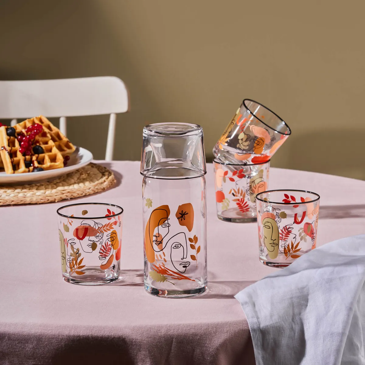 Karaca Face 5-teiliges Glas-Set