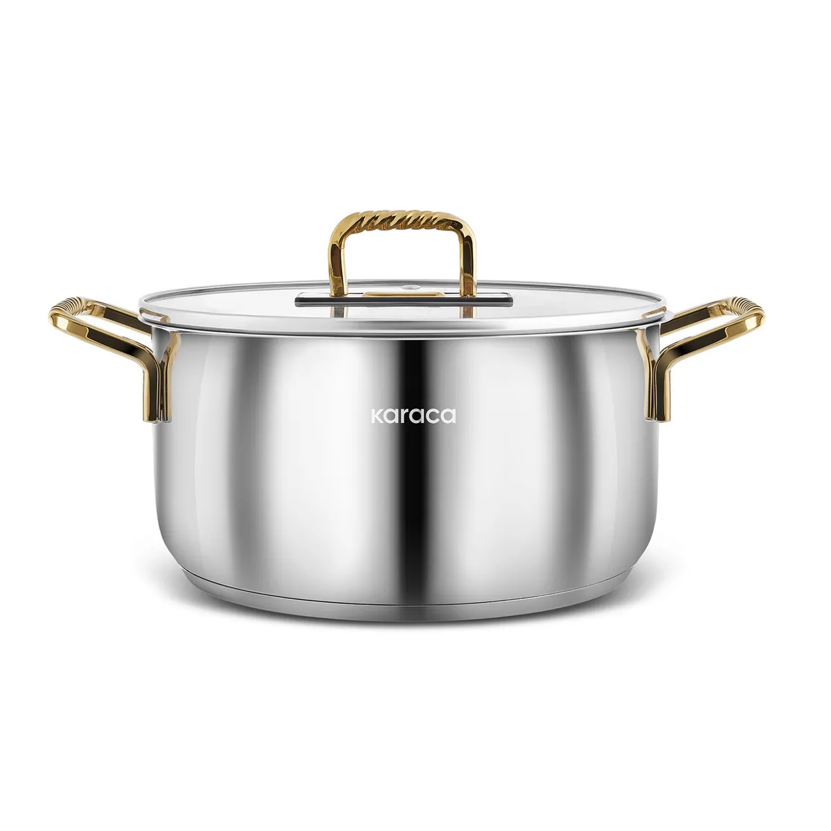 Karaca Maçka Induktionsboden Stahltopf 20 cm Gold