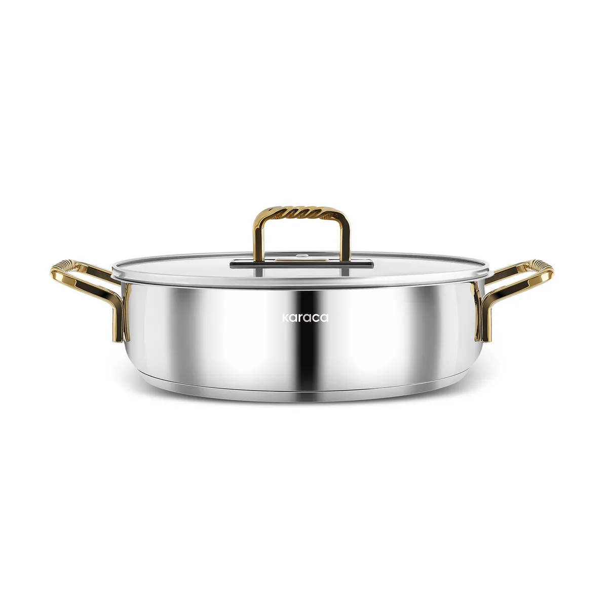 Karaca Maçka Induktionsboden Stahltopf 24 cm Gold