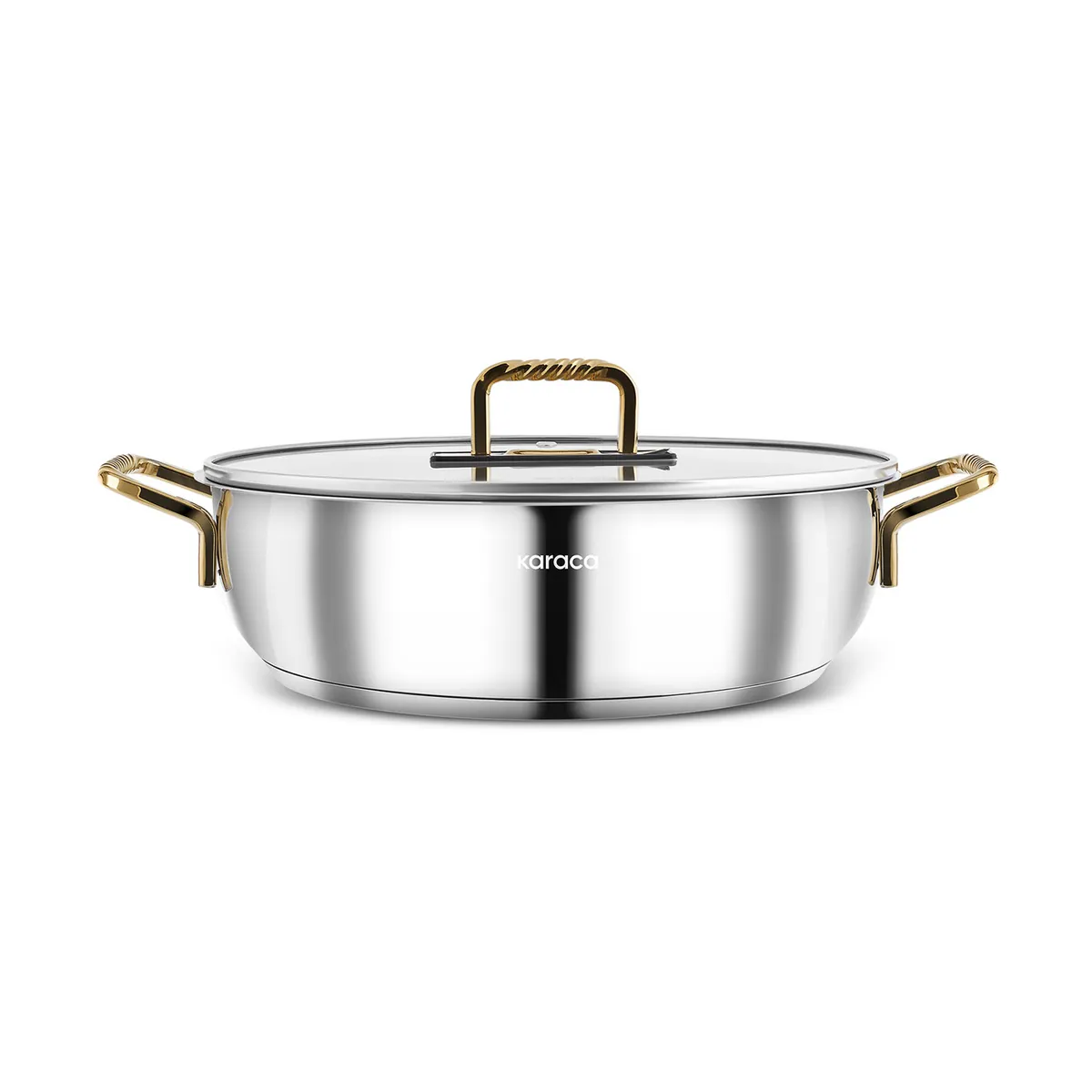 Karaca Maçka Induktionsboden Stahltopf 28 cm Gold