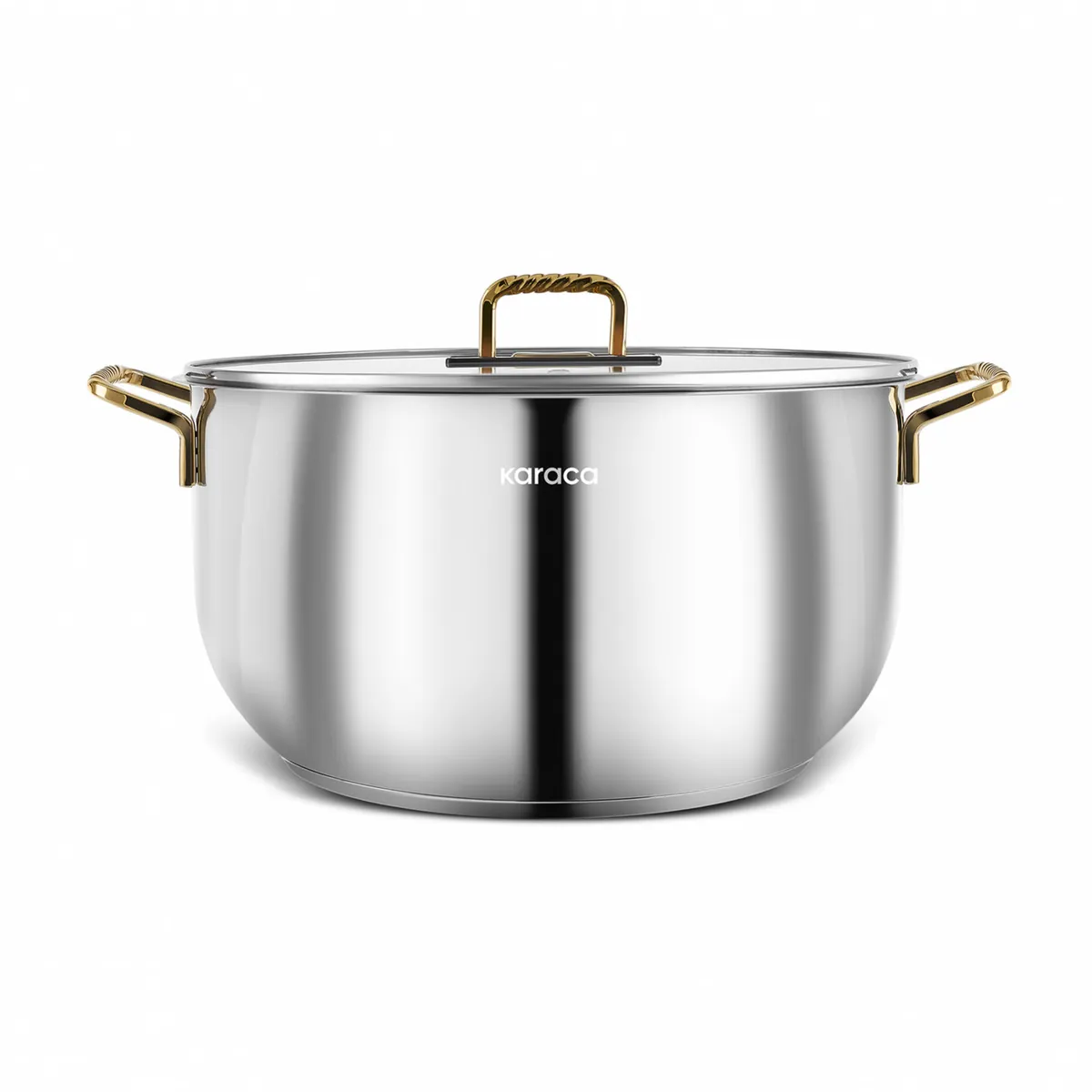 Karaca Maçka Stahltopf 30 cm Gold