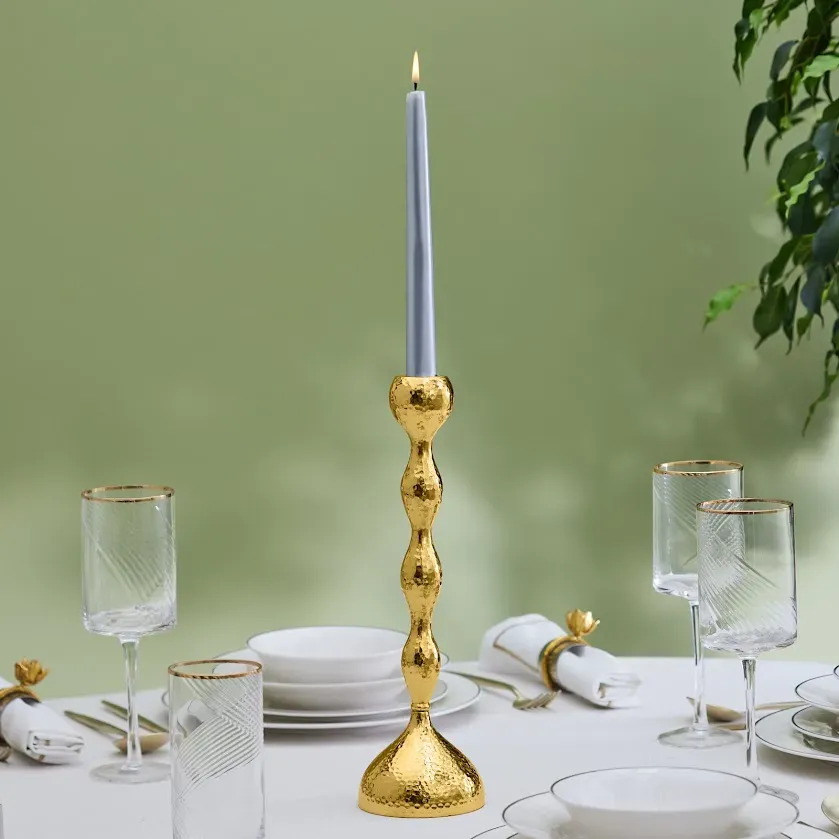 Karaca Arlen Kerzenständer Gold 27 cm
