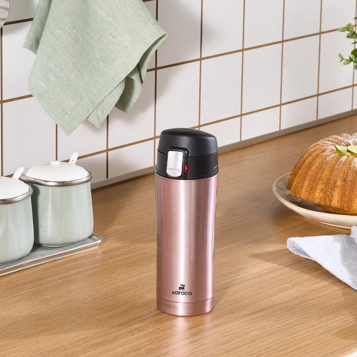 Karaca Pluton, Thermosflasche, 350ML, Roségold